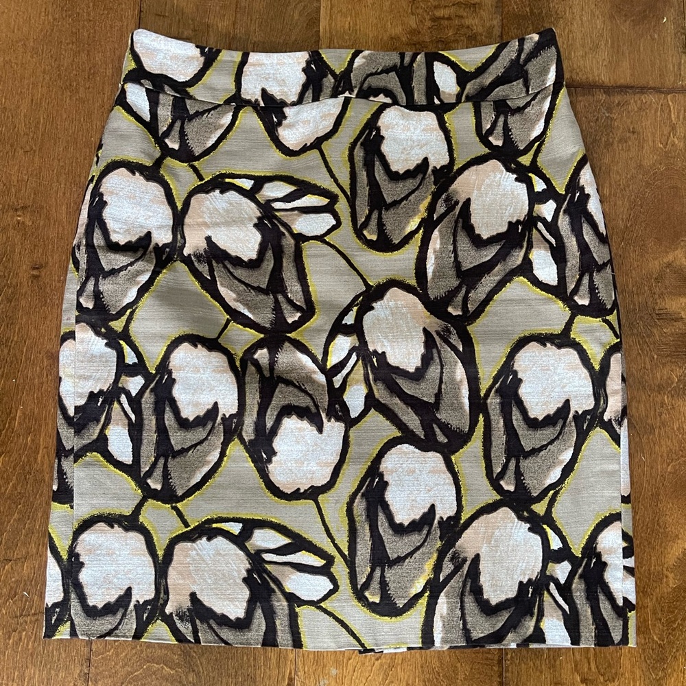 Ann Taylor Abstract Pencil Skirt